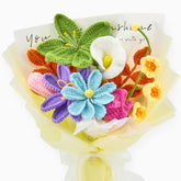 YSHomy Crochet Colorful Flower Bouquet